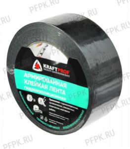 Клейкая лента армированная 48х40 ТПЛ KRAFTPROF Черная  (480714990200/4807101500200) [6/36]