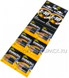 Батарейки DURACELL LR6 (АА) алкалин (блистер-отрыв 2 шт) (228-885) [12/120]