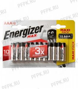 Батарейки ENERGIZER Max LR3 (ААА) алкалин  (блистер 12 шт) [12/144]