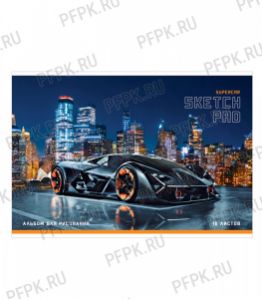 Альбом для рисования А4 (16 листов) Авто. Super car in the city (311-488/А16_35988) [10/100]