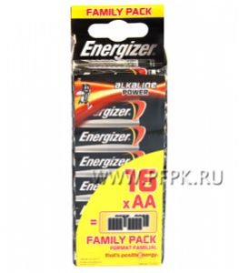 Батарейки ENERGIZER LR6 (АА) алкалин (блистер 16 шт) [16/192]