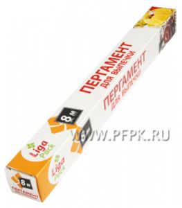 Пергамент для выпечки 38см*8м в футляре Liga Pack [1/24]