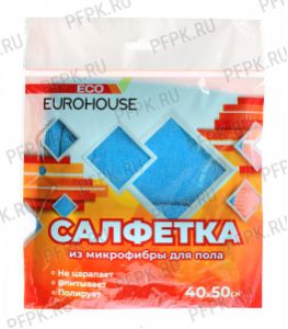 Тряпка для пола из микрофибры EUROHOUSE 40х50 Салфетка (13108) [20/80]