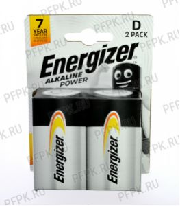 Батарейки ENERGIZER LR20 (D) алкалин (блистер 2 шт) [2/12]